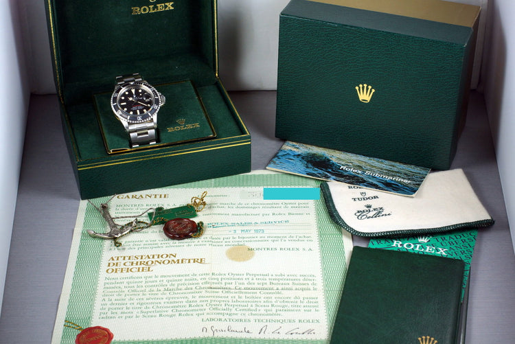 1970 Rolex Red Submariner 1680 Mark IV Dial with Box and Papers