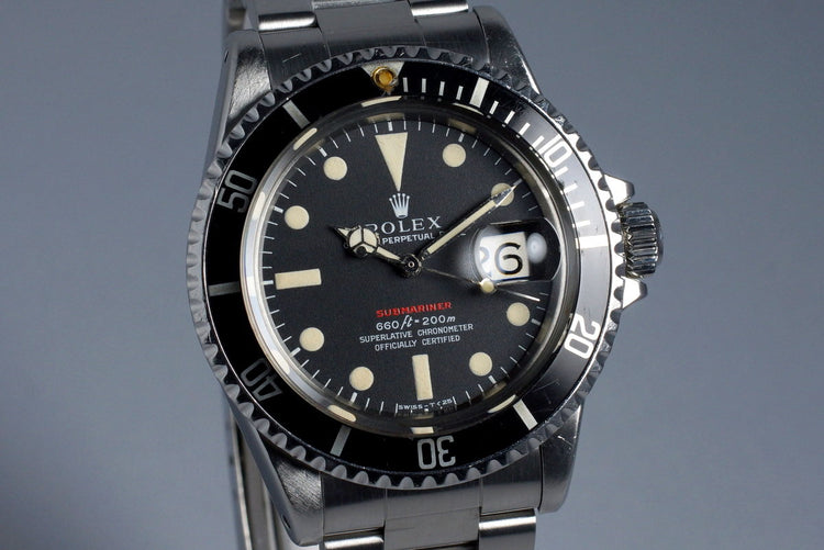 1970 Rolex Red Submariner 1680 Mark IV Dial with RSC Papers