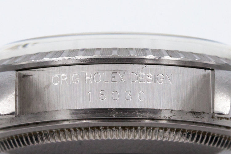 1985 Rolex DateJust 16030 Silver Dial