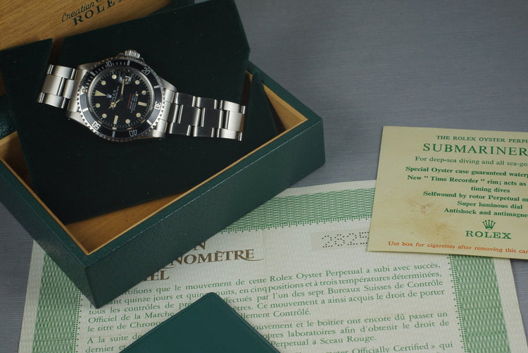 1970 Rolex Red Submariner 1680 Mark IV Dial with Box and Papers
