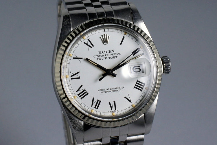 1981 Rolex DateJust 16014 White Roman Dial