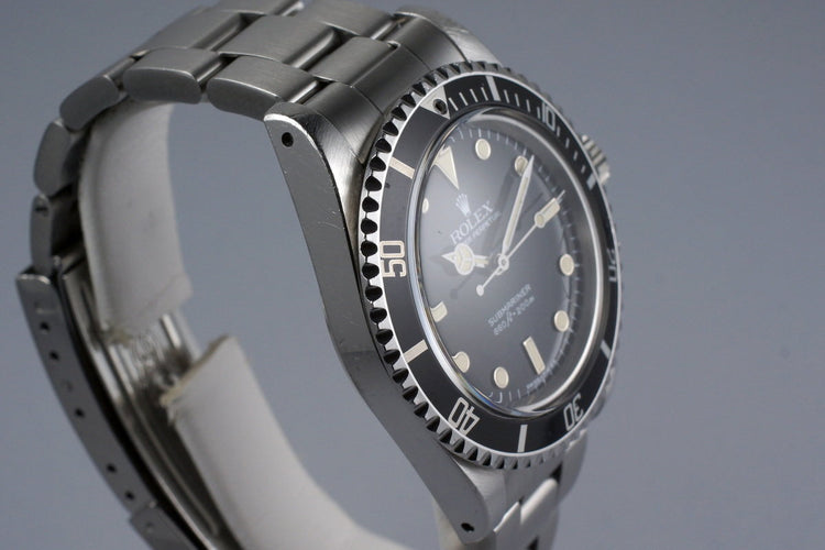 1984 Rolex Submariner 5513 Spider Dial with Box and Papers