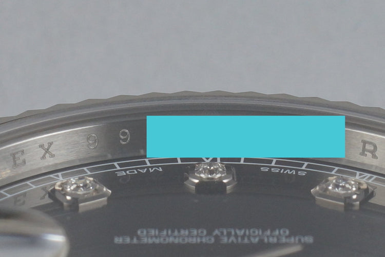 2015 Rolex Datejust II 116334 Factory Gray Diamond Dial with Box and Papers