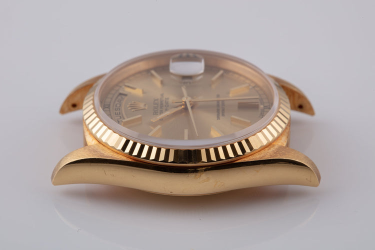 1995 Rolex 18K YG Day-Date 18238 Gold Dial