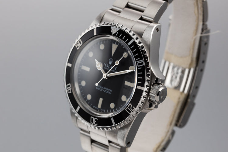 1983 Rolex Submariner 5513 MK V Maxi Dial with Box and Papers