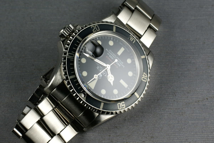 Rolex Red Submariner 1680 with Box, Papers, and RSC Service from 7/20/2011