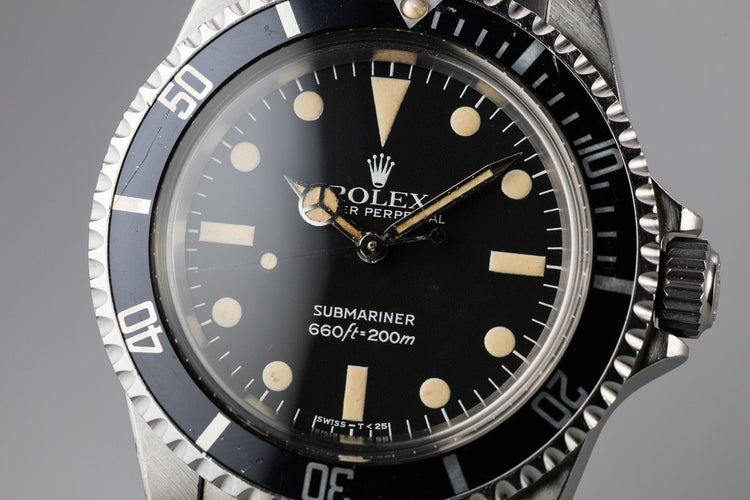 1982 Rolex Submariner 5513 with MK IV Maxi Dial