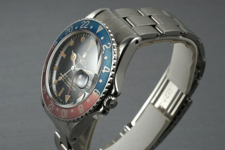 1965 Rolex GMT 1675 Glossy Gilt Dial