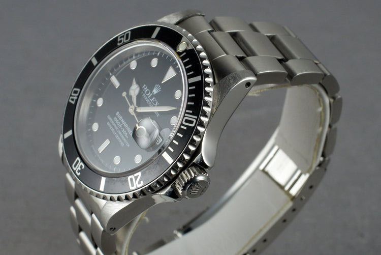1993 Rolex Submariner 16610 with Box and Papers