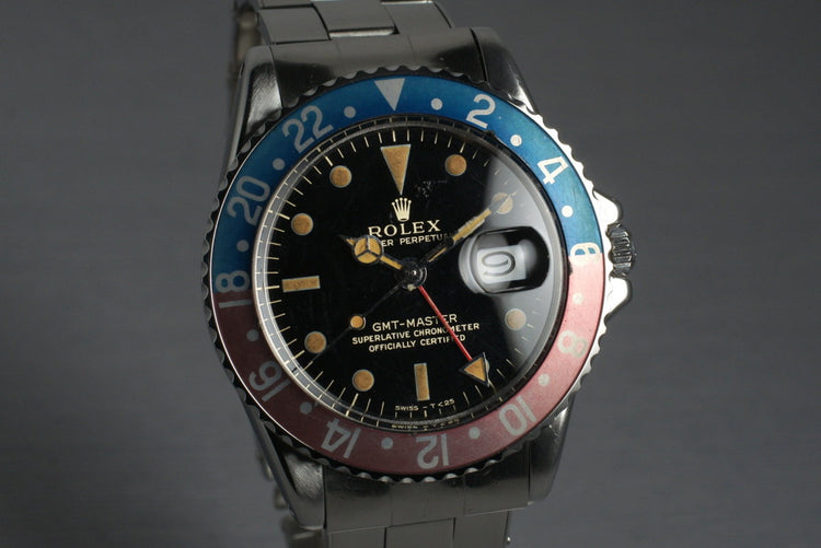 1965 Rolex GMT 1675 Glossy Gilt Dial