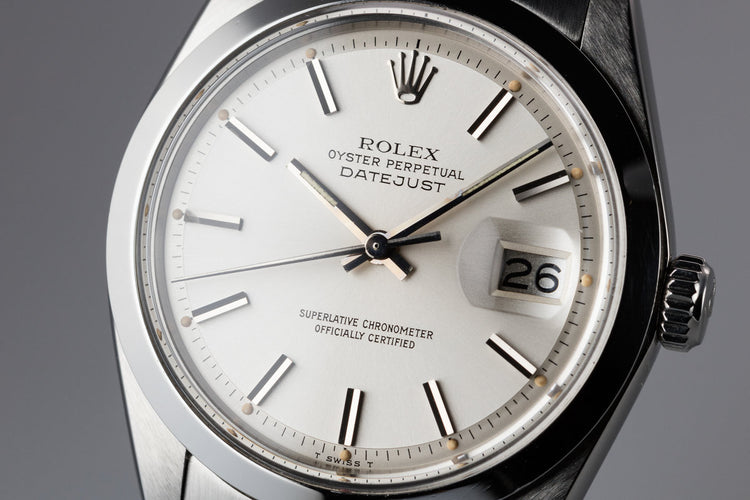1972 Rolex DateJust 1600 Silver Dial
