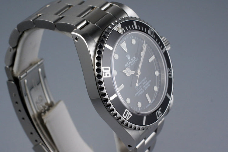 2009 Rolex Submariner 14060M 4 Line Dial with Box and Papers