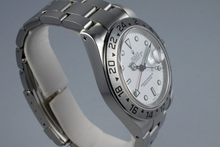 1999 Rolex Explorer II 16570 White Dial with Box and Papers