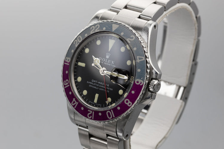 1967 Rolex GMT-Master 1675 Mark I Dial with Fuchsia Bezel