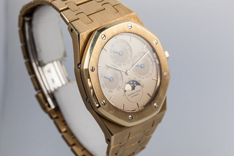 Audemars Piguet 18k YG Royal Oak Perpetual Calendar with Moonphase 25654BA