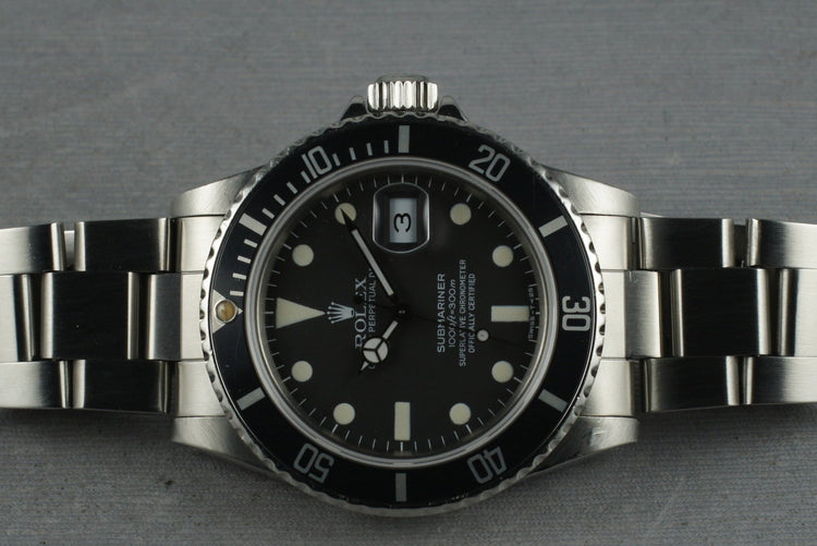 Rolex Submariner 16800 Matte Dial