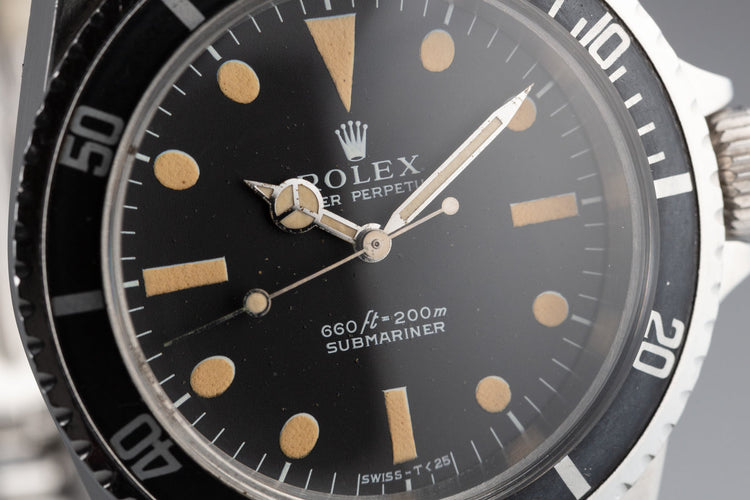 1970 Rolex Submariner 5513 with Kissing 40 Insert
