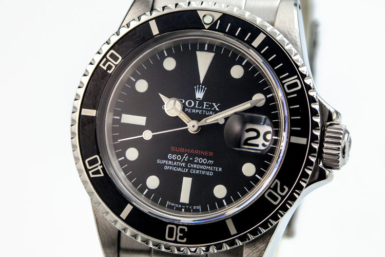 1971 Rolex Red Submariner Mark V Dial