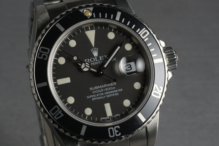 Rolex Submariner 16800 Matte Dial