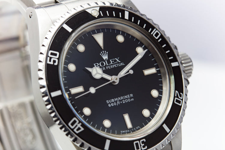 1988 Rolex Submariner 5513 WG Surround with Creamy Lume & Hands