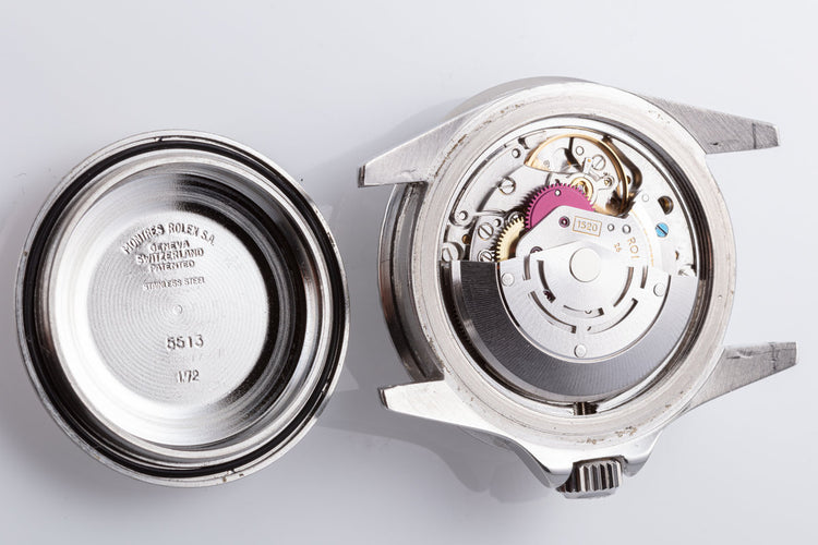 1972 Vintage Rolex Submariner 5513 Serif Dial with Service Papers