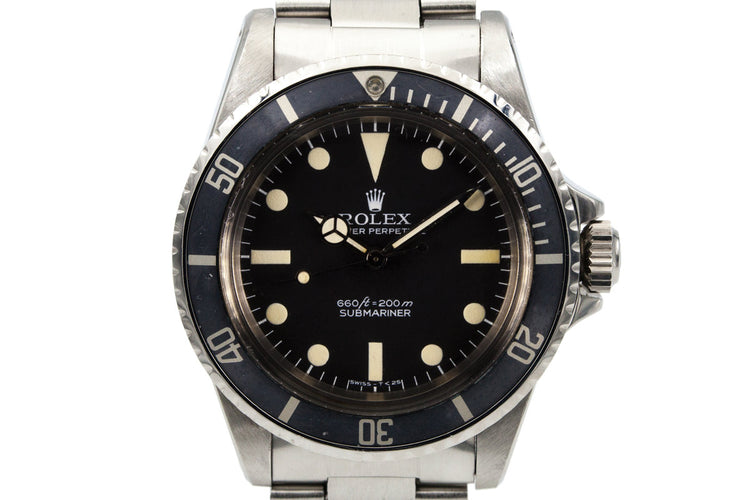 1978 Rolex Submariner 5513 Black Pre Comex Dial
