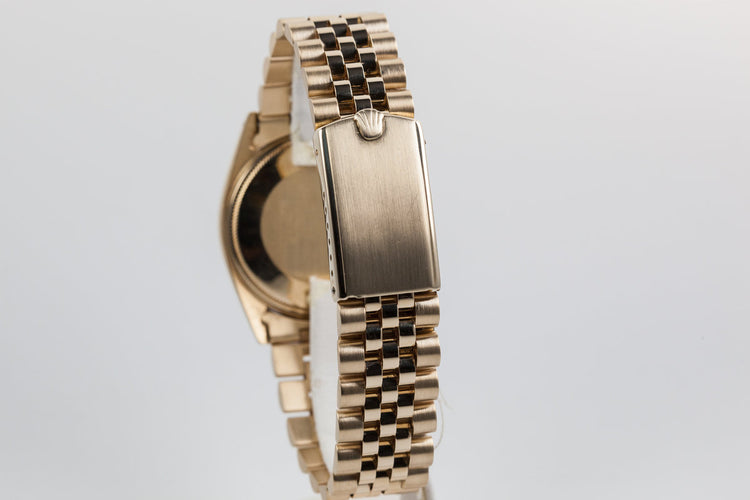 1973 Rolex Date 1500 14K YG Mosaic Dial