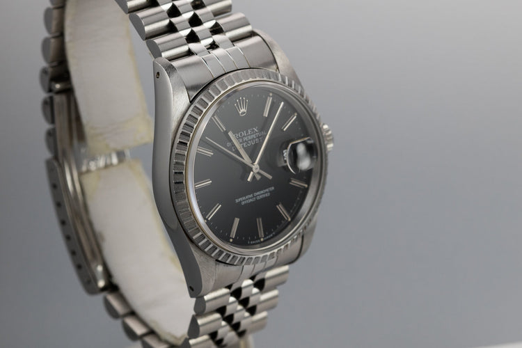 2002 Rolex DateJust 16220 Black Dial