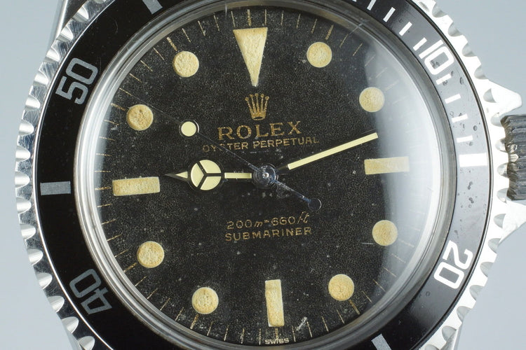 1963 Rolex Submariner 5513 Glossy Gilt UNDERLINE Dial