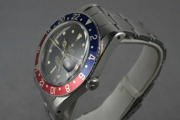 1958 Rolex GMT 6542 Glossy Gilt Chapter Ring with Service Papers