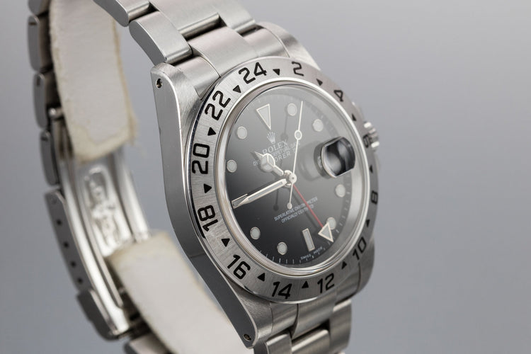 2000 Rolex Explorer II 16570 Black Dial
