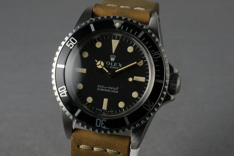 1967 Rolex Submariner 5513 Meters First with Service Papers