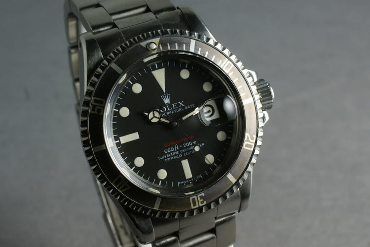 Rolex Red Submariner 1680 Mark V with Service Papers