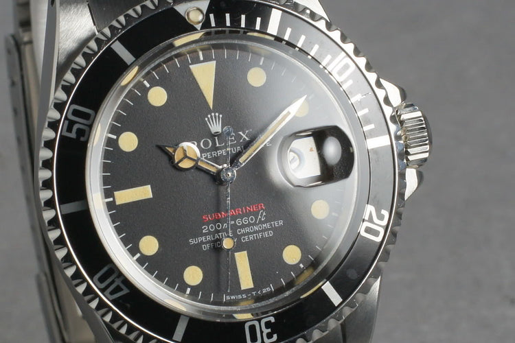 1969 Rolex Red Submariner 1680 Meters First Mark 3 turning Brown