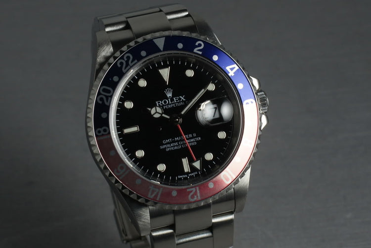 2005 Rolex GMT 16710 D serial with Stick Dial