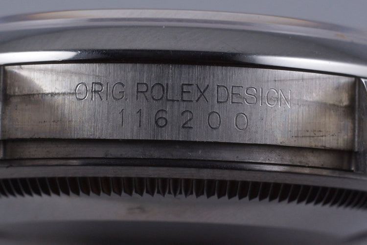 2014 Rolex Datejust 116200 with Box and Papers