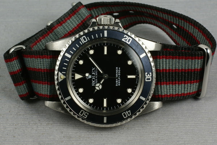 Rolex Submariner 5513 L serial on Nato