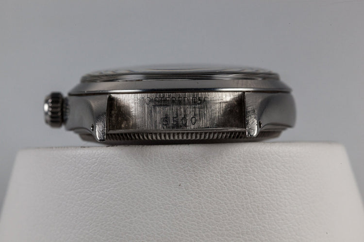 1960 Rolex Air-King 5500 with Swiss Only No Lume Black Dial