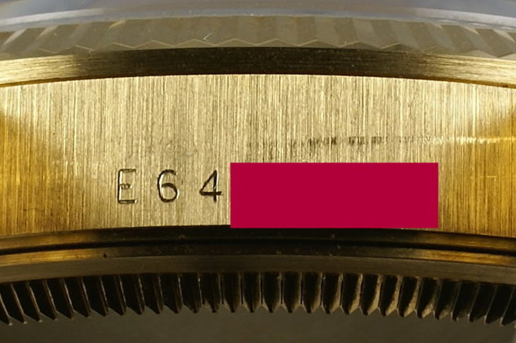 Rolex 18K Date Ref: 15238 on gold rivet bracelet