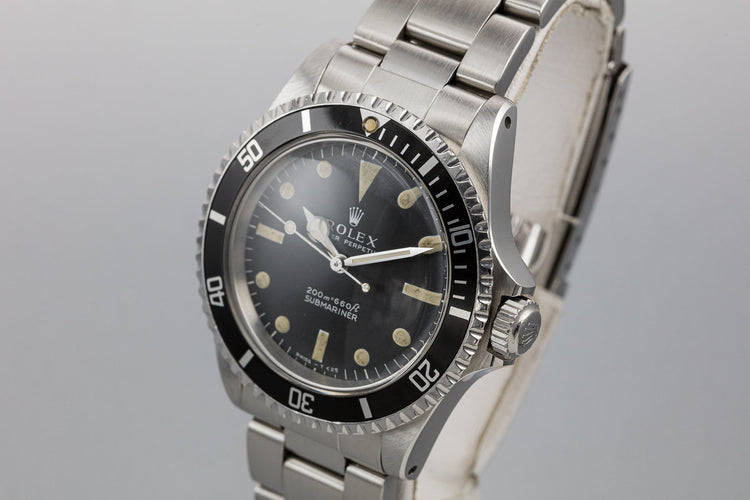1966 Rolex Submariner 5513 Meters First Dial