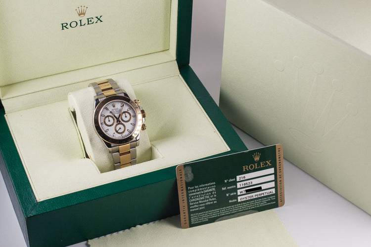 2012 Rolex Two Tone Daytona 116523 with Box and Papers