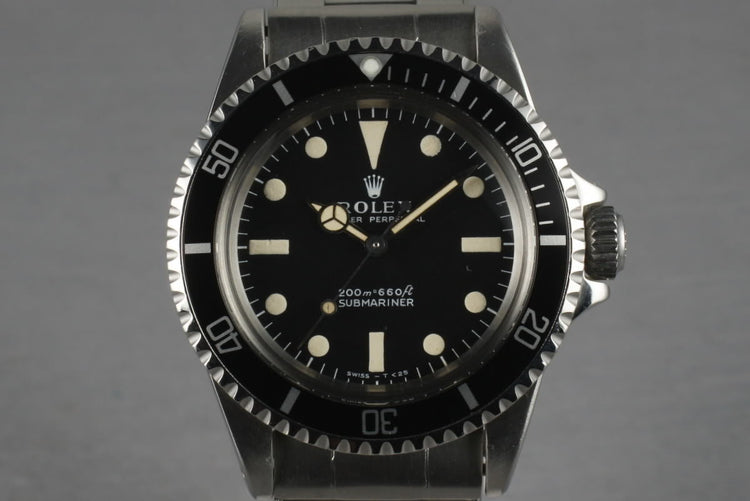 Rolex Submariner 5513 Meters First with 7206 bracelet