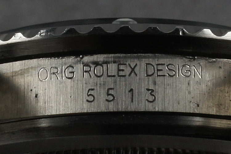 1985 Rolex Submariner 5513 with WG surrounds and Service Papers