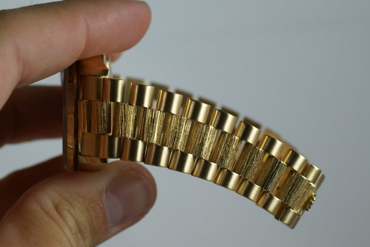 President 18078 bark finish with black factory Diamond Dial