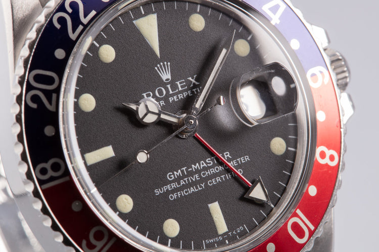 1967 Vintage Rolex GMT Master 1675 "Pepsi"