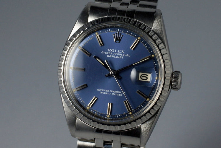 1970 Rolex DateJust 1603 Blue Dial