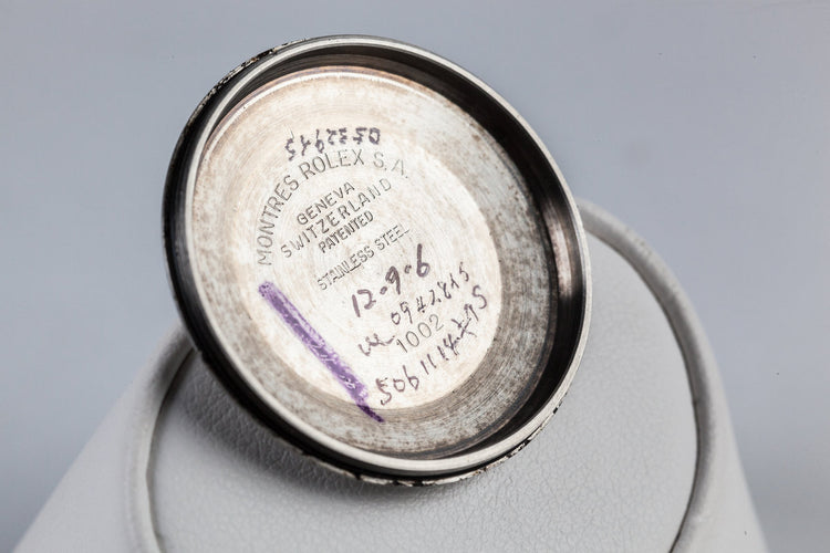 1960 Rolex Air-King 5500 with Swiss Only No Lume Black Dial