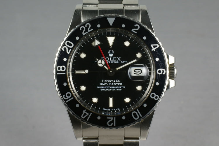 Rare Rolex GMT 16750 with Tiffany and Co Dial