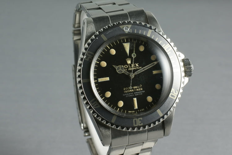 Rolex Gilt Submariner 5512 with 2 color Gilt Dial