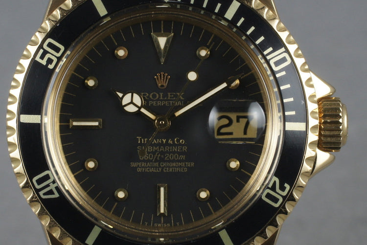 1969 Rolex 18K Submariner 1680 with Tiffany and Co Dial
